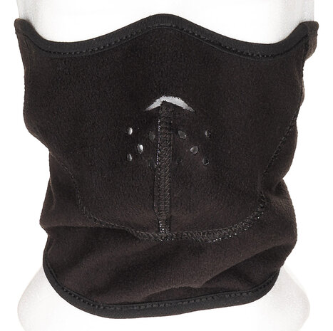 MFH Kälteschutzmaske, Fleece, schwarz, winddicht, wendbar