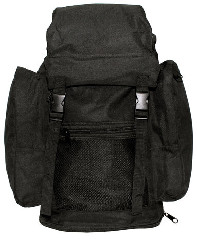 Britischer Rucksack 30L "Patrol" mit Seitentaschen, schwarz