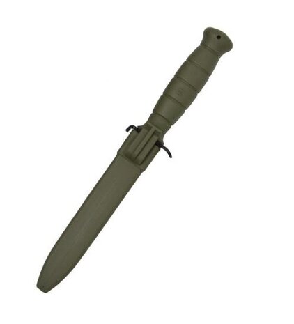 Glock Bundesheer FM81 field knife with saw blade and polymer sheath, OD green