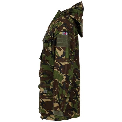 British commando jacket, Smock, with hood, windproof, DPM camo