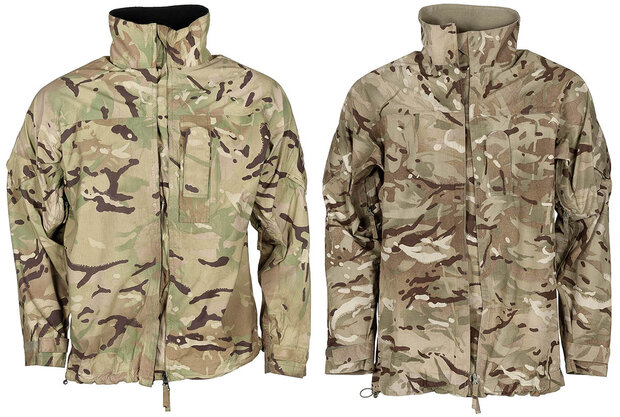 Softshell-Regenjacke der britischen Armee "Lightweight", II Wahl, MTP Multicam