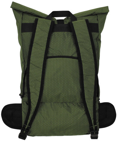Sac à dos / sac banane de voyage Fox outdoor pliable, nylon Ripstop, 35L, vert olive