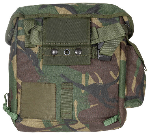 British Army Field Pack S10 gas mask bag with side pouch, DPM IRR camo