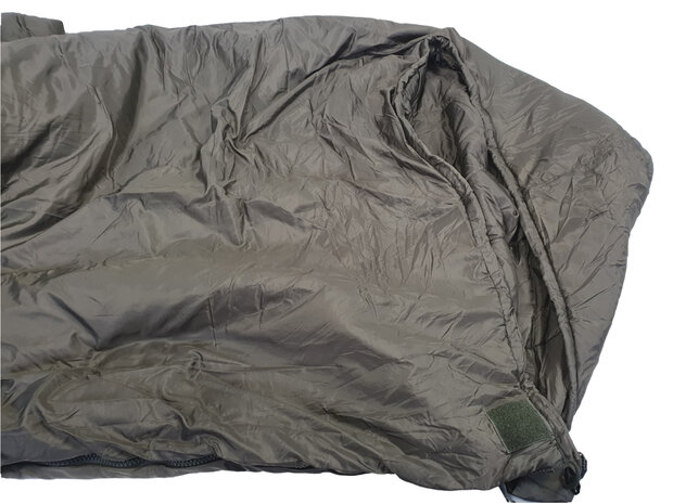Fecsa Temperate Schlafsack mit Moskitonetz, modularer Schlafsacksystem-Innenschlafsack der holländischen Armee, OD grün