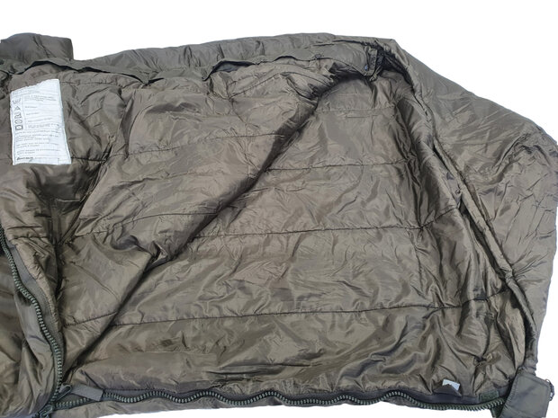 Fecsa temperate sleeping bag with mosquito net, dutch army modular sleeping bag system inner sleeping bag, OD green