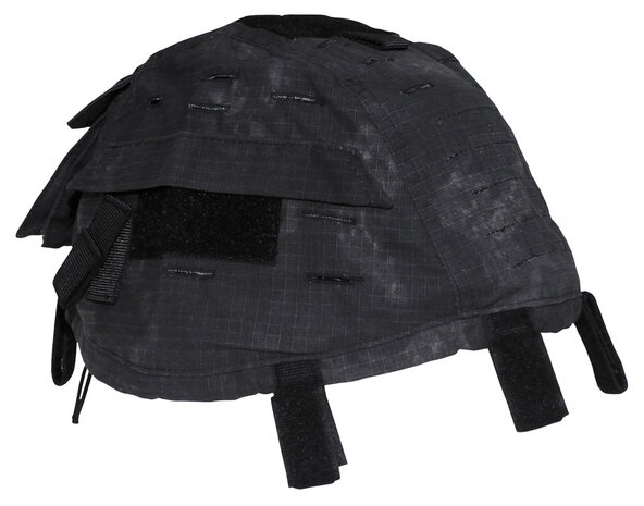 MFH taktischer Helmüberzug Ripstop mit Taschen und Klettbefestigung, universell, HDT camo LE