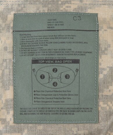 Mallette de transport / sac à dos Jslist Hazmat de l'armée américaine, UCP AT-digital