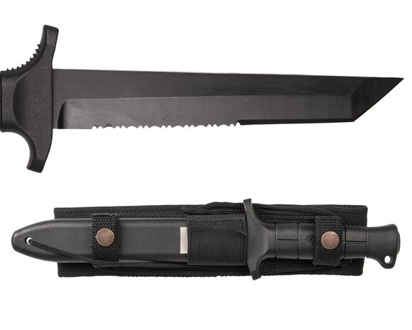 Mil-Tec Bundeswehr KM2000 field knife black, multimount sheath