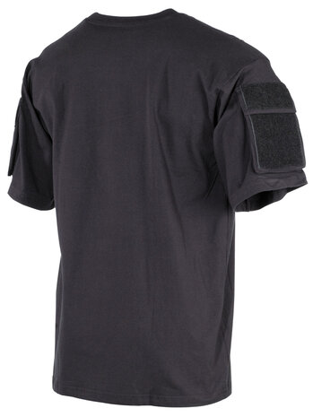 Chemise à manches court US MFH avec poches sur les manches, noir