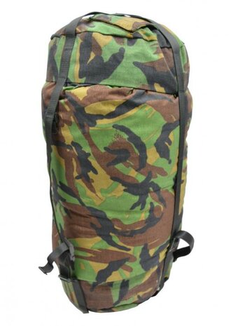 Dutch army compression bag large for sleeping bag, woodland DPM