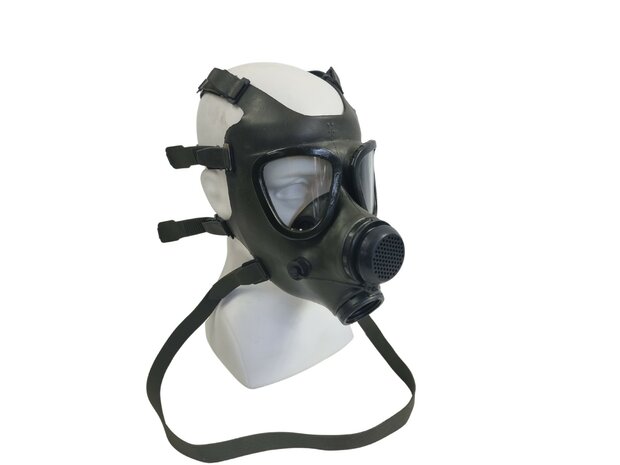 Masque intégral / masque à gaz M85 avec tube à boire et sac MP5, EN-148 RD40, vert olive