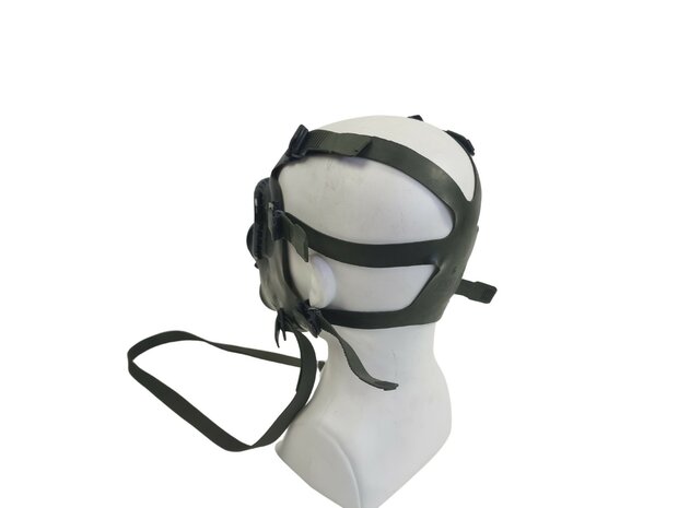 M85 Schutzmaske / Gasmaske mit Trinkschlauch und MP5-Tasche, EN-148 RD40, oliv grün
