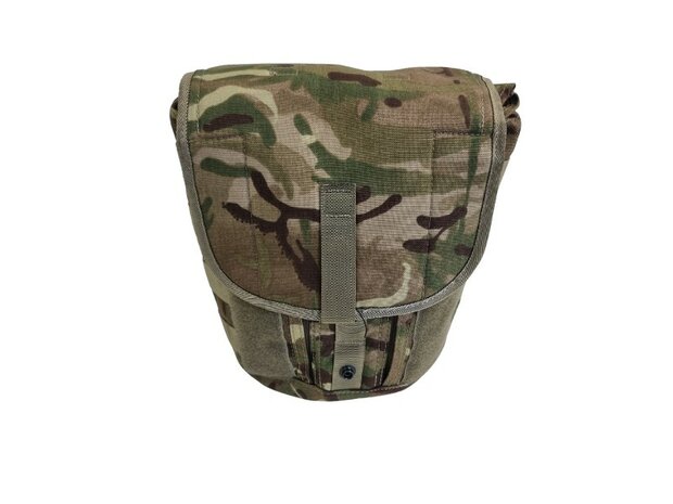 British Army Molle Field Pack Gas Mask Bag, MTP Multicam