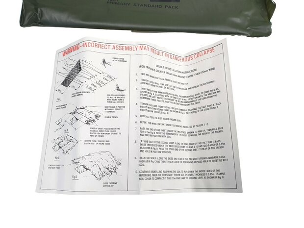 I.P.K. Individual Protection Kit Tarp / Cover, army green