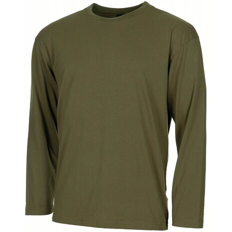 MFH US Longsleeve shirt, classic army, OD green