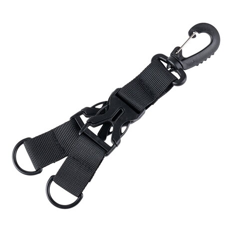Fosco Carabiner keychain holder, black
