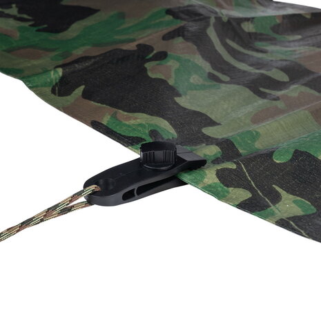 Fosco Fastening clip for tarpaulin/canvas/tarp, set 4 pieces, black