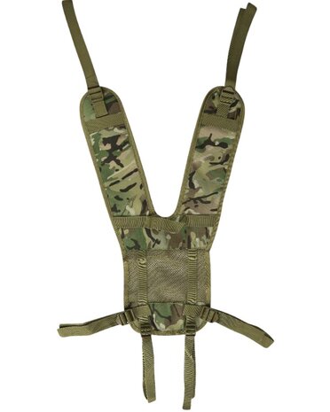 Kombat tactical PLCE webbing bretels voor load carrying set, BTP multicam