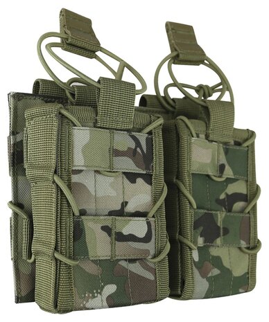 Kombat tactical Delta Fast Magazintasche Molle, 2-fach, BTP Multicam