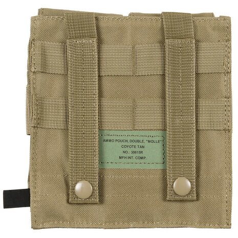 MFH double ammo pouch "MOLLE", coyote tan