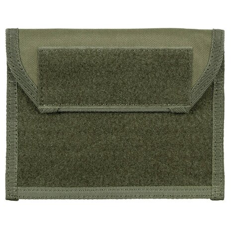 MFH chest pouch Molle with velcro patch, OD green