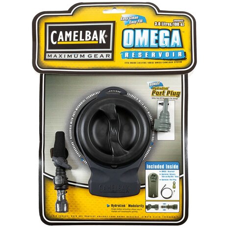 Camelbak Omega reservoir water bladder 3L with hose and mouthpiece, olive green
