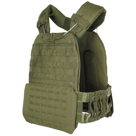 MFH Plate carrier vest "Laser MOLLE", OD green