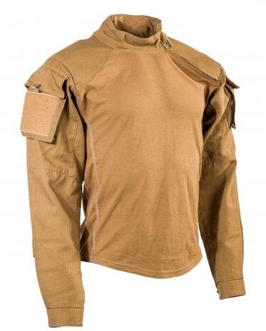 Niederländische Armee Combat Shirt langarm, "UBAC", Elbit Systems, Coyote tan