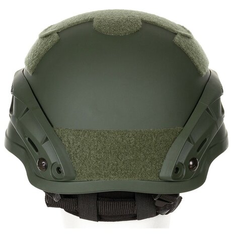 MFH US MICH 2002 Airsoft-Helm, Rails, ABS, oliv grün
