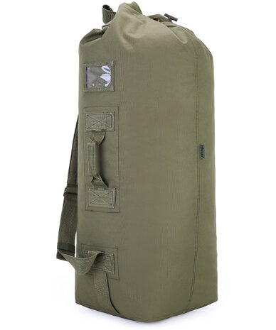 Sac polochon / kit sac à dos Kombat tactical 80L, vert olive