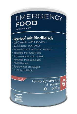Trek 'n Eat, Emergency Food Jägertopf mit Rindfleisch 600G Dose