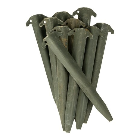 Piquets de tente de l'armée américaine, vert olive, lot de 10 pièces