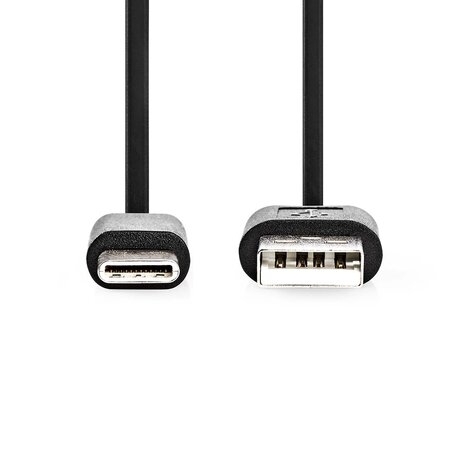 Nedis USB 2.0 cable 3.0M, USB-A < > USB-C, 15W, 480 Mbps