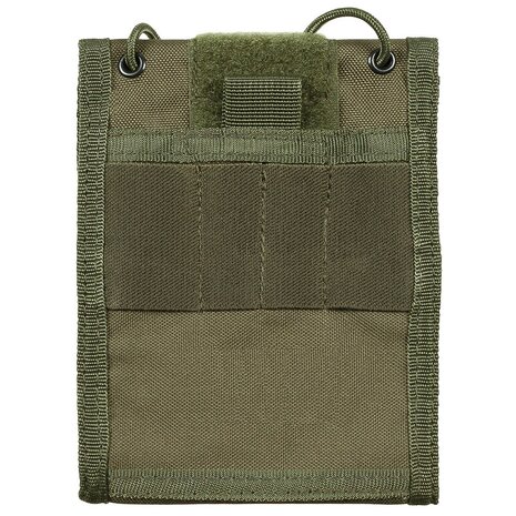 MFH chest pouch / wallet, OD green, lanyard