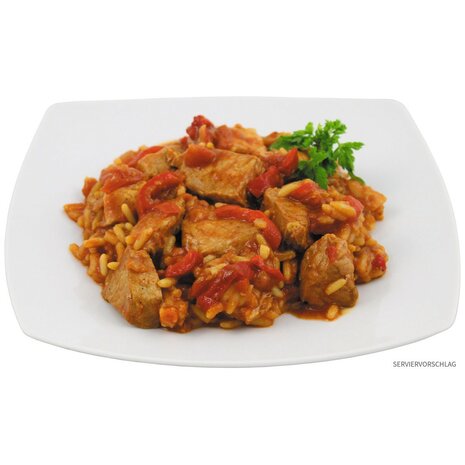 MFH Canned pork with rice, Serbian style, 400g, emergency food