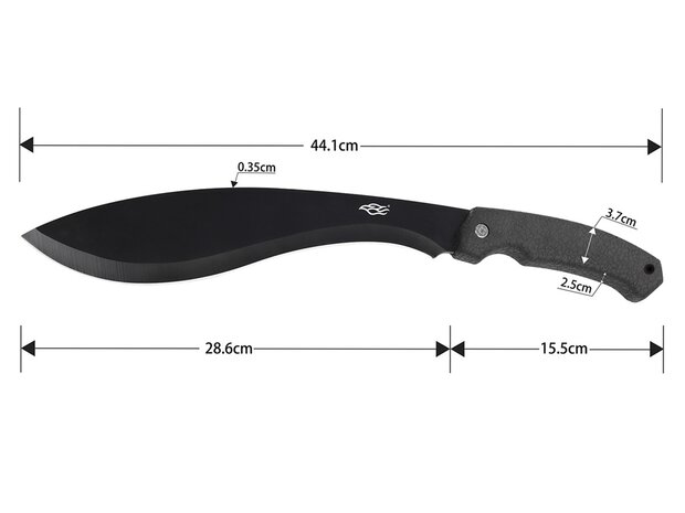 Ganzo Firebird kukri Bushmes / Machete  met nylon hoes