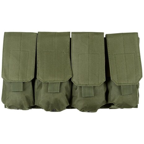 MFH Pochette à munitions quadruple "MOLLE", vert olive