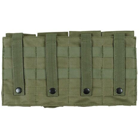 MFH Pochette à munitions quadruple "MOLLE", vert olive