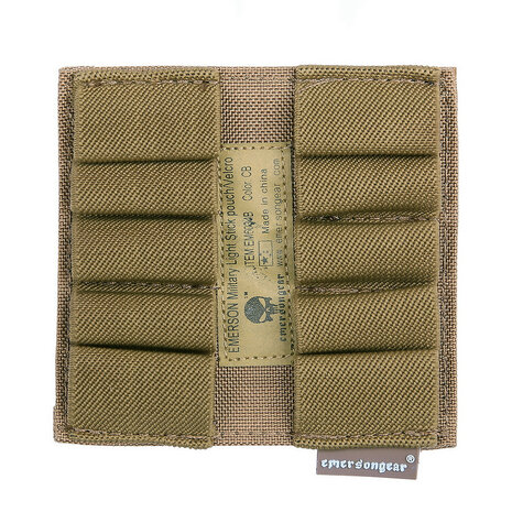 Emerson pochette lightstick / chemlight Velcro EM6034, Coyote tan