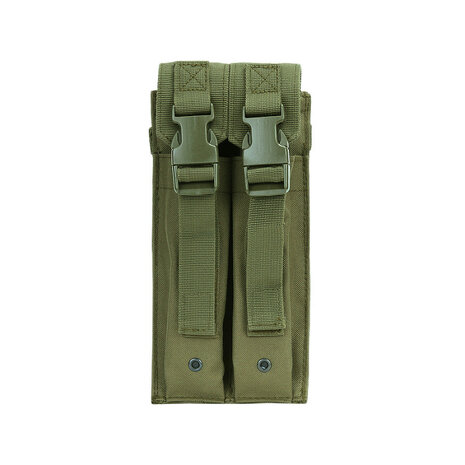 101 Inc double pistol magazine pouch Molle, OD green