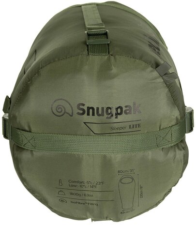 Snugpak Sleeper Lite WGTE Mumienschlafsack, oliv grün