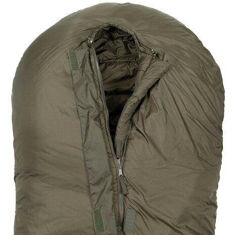 MFH Expedition Mummy sleeping bag 2-layer filling, 3 seasons, OD green