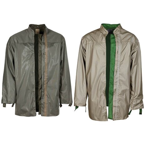 KPU Gore-tex laminaat liner jas voor parka/smock, waterwerend en ademend, legergroen