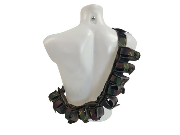 KL landmacht Bandelier riem voor 10x 40mm granaat, opdeelbaar naar 2x5, DPM camo