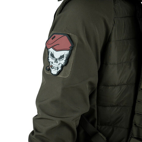 101 INC 3D PVC patch " Skull sigar "