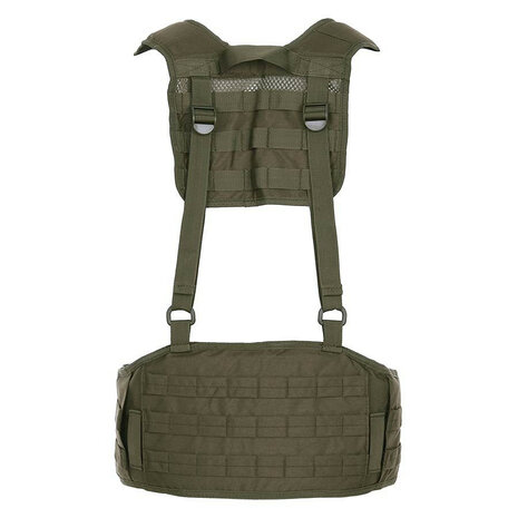 101 Inc Molle combat belt with harness, OD green