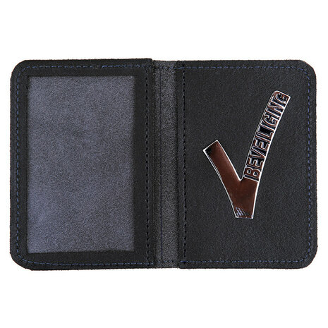 Fosco Leather identification case with V Security logo (new model)