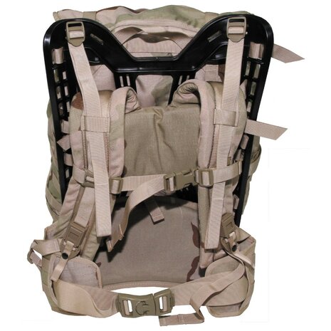 US Army Rifleman Einsatzrucksack Molle II lightweight 80L, inkl. Gurtzeug, DCU desert camo