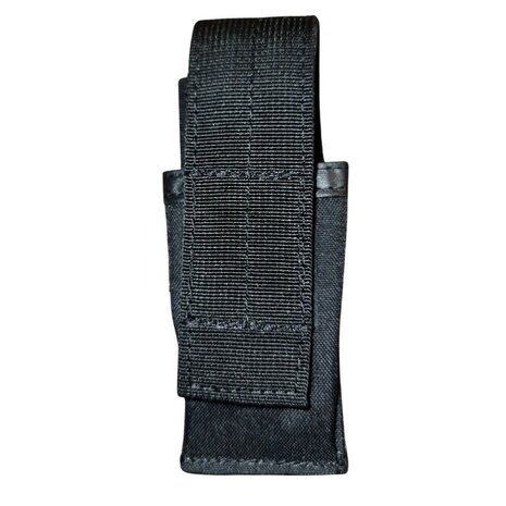 Blackhawk pistol magazine pouch with velcro back and adjustable flap, black