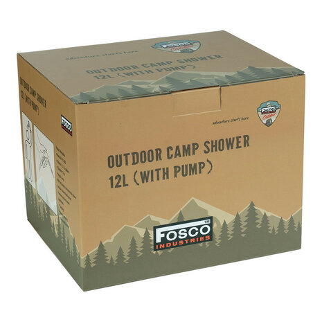 Fosco outdoor shower 12L (with pump)